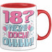 18er Geburtstag Geschenk Männer Frauen 18 Nein Doch Ohhhh Lustiger Spruch Geschenkidee Kaffee-Becher Rot Trendation