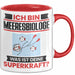 Meeresbiologe Tasse Geschenk für Meeresbiologe Geburtstag Lustiger Spruch Kaffee-Becher Was Ist Deine Superkraft Rot Trendation