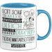 Tierheimmitarbeiterin Geschenk Becher Tasse Gott Schuf Alle Menschen Gleich Nur Die Besten Durfeten Tierheimmitarbeiterin Werden Geschenkidee Lustig Blau Trendation