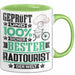 Radtourist Geschenk Lustiger Spruch für Radtourist Geschenkidee Bester Radtourist Der Welt Grün Trendation
