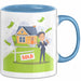 Immobilienmakler Tasse Geschenk Lustige Geschenkidee Spruch Für Haus Verkäufer Blau Trendation