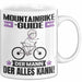 Mountainbike-Guide Tasse Geschenk für Mountainbike-Guide Der Mann Der Alles Kann Geschenkidee zum Geburtstag Weiß Trendation