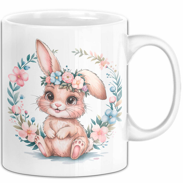 Kaninchen Hase Tierliebhaber Tasse Geschenk Lustige Geschenkidee Spruch Weiß Trendation