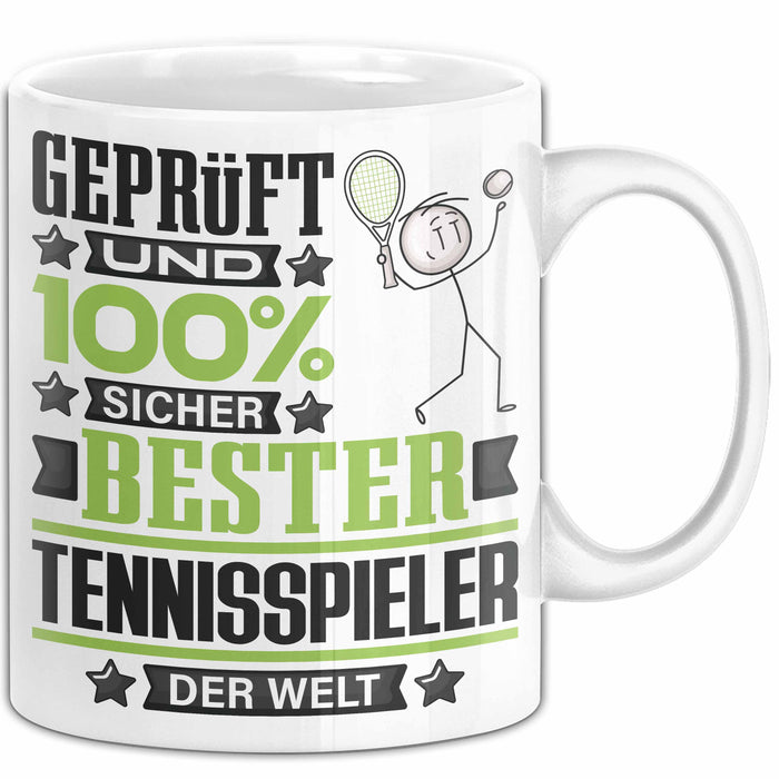 Tennisspieler Geschenk Lustiger Spruch für Tennisspieler Geschenkidee Bester Tennisspieler Der Welt Weiß Trendation