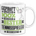 Tennisspieler Geschenk Lustiger Spruch für Tennisspieler Geschenkidee Bester Tennisspieler Der Welt Weiß Trendation