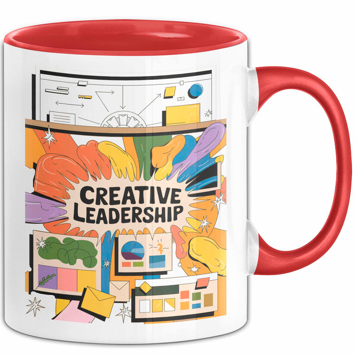Kreativ Direktor Tasse Geschenk Lustige Geschenkidee Spruch Für Visionäre Führung Rot Trendation
