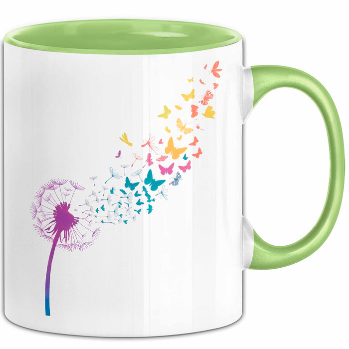 Blume Tasse Geschenk Lustige Geschenkidee Spruch Grün Trendation