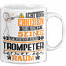 Trompeter Geschenk Tasse Lustiger Spruch Erheben Sie Sich Der Trompeter Betritt den Raum Weiß Trendation