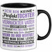 Lustige Tasse Geschenk Tochter Verrückter Vater Witziger Spruch Schwarz Trendation