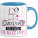 Sounddesignerin Geschenk Tasse Becher Die Frau Die Allen Kann Geschenkidee für eine Sounddesignerin Lustig Blau Trendation