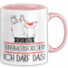 Geschenk für Tierverhaltensforscherin Tasse Lustige Geschenkidee Geburtstag Ich Bin Tierverhaltensforscherin Ich Darf Das Rosa Trendation