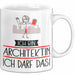 Geschenk für Architektin Tasse Lustige Geschenkidee Geburtstag Ich Bin Architektin Ich Darf Das Weiß Trendation