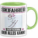 Skifahrer Tasse Geschenk für Skifahrer Der Mann Der Alles Kann Geschenkidee zum Geburtstag Grün Trendation