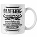 TRENDATION 50. Geburtstag Tasse Frau Mann Geschenk 50er Geschenkidee 50 Mutter Vater Weiß Trendation