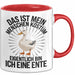 Ente Tier Tasse Geschenk Lustige Geschenkidee Spruch Das Ist Mein Menschen Kostüm Eigentlich Bin Ich Eine Ente Rot Trendation