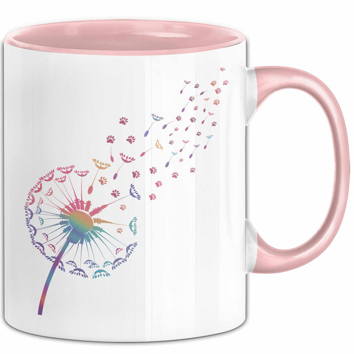 Hund Tierliebhaber Tasse Geschenk Lustige Geschenkidee Spruch Rosa Trendation