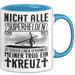 Christen Tasse Geschenk Christlich Glauben Kirche Geschenkidee Für Jesus-Fans Nicht Alle Superhelfen Tragen Einen Umhang Meiner Trug Ein Kreuz Blau Trendation