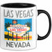 Las Vegas Nevada USA Tasse Geschenk Lustige Geschenkidee Spruch Schwarz Trendation