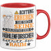 Höhlenforscher Geschenk Tasse Lustiger Spruch Erheben Sie Sich Der Höhlenforscher Betritt den Raum Rot Trendation