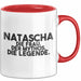Natascha Tasse Natascha – Die Frau. Der Mythos. Die Legende. Geschenk Rot Trendation