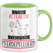 Pferdepflegerin Tasse Geschenk Becher Stark Attraktiv Furchtlos Pferdepflegerin Lustige Geschenkidee Grün Trendation