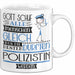 Polizistin Geschenk Becher Tasse Gott Schuf Alle Menschen Gleich Nur Die Besten Durfeten Polizistin Werden Geschenkidee Lustig Weiß Trendation
