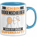Bogenschießer Tasse Geschenk für Bogenschießer Geburtstag Lustiger Spruch Kaffee-Becher Was Ist Deine Superkraft Blau Trendation