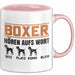 Boxer Hören Aufs Wort Tasse Geschenk Boxer Besitzer Mama Becher Rosa Trendation