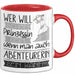 Abenteurerin Tasse Geschenk Spruch Wer Will Schon Prinzessin Sein Wenn Man Auch Abenteurerin Sein Kann Rot Trendation