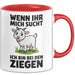 Ziegenbauer Ziegen Tier Tasse Geschenk Lustige Geschenkidee Spruch Wenn Ihr Mich Sucht Ich Bin Bei Den Ziegen Rot Trendation