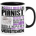 Pianist Geschenk Kaffee-Tasse Geschenkidee für Pianist Ich Bin Pianist Ich Kann Es Dir Erklären Jedoch Nicht Für Dich Verstehen Spruch Lustig Schwarz Trendation