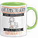 Katzenbetreuerin Und Prinzessin Tasse Geschenk Für Eine Katzenbetreuerin Geburtstag Was Ist Deine Superkraft Grün Trendation