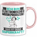 Elektronischer Musikproduzent Tasse Geschenk für Elektronischer Musikproduzent Geburtstag Lustiger Spruch Kaffee-Becher Was Ist Deine Superkraft Rosa Trendation