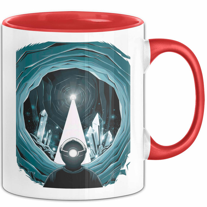Höhlenforscher Tasse Geschenk Lustige Geschenkidee Spruch Für Höhlen Entdecker Rot Trendation