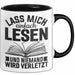 Leseratte Tasse Geschenk Lass Mich Einfach Lesen Und Niemand Wird Verletzt Bücher Trendation