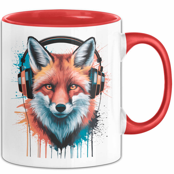 Fuchs Tierliebhaber Tasse Geschenk Lustige Geschenkidee Spruch Rot Trendation