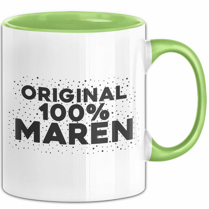 Maren Tasse Original 100% Maren Geschenk Grün Trendation