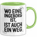 Ingeborg Tasse Geschenk Wo Eine Ingeborg Ist Ist Auch Ein Weg Geschenkidee Becher mit Name Grün Trendation