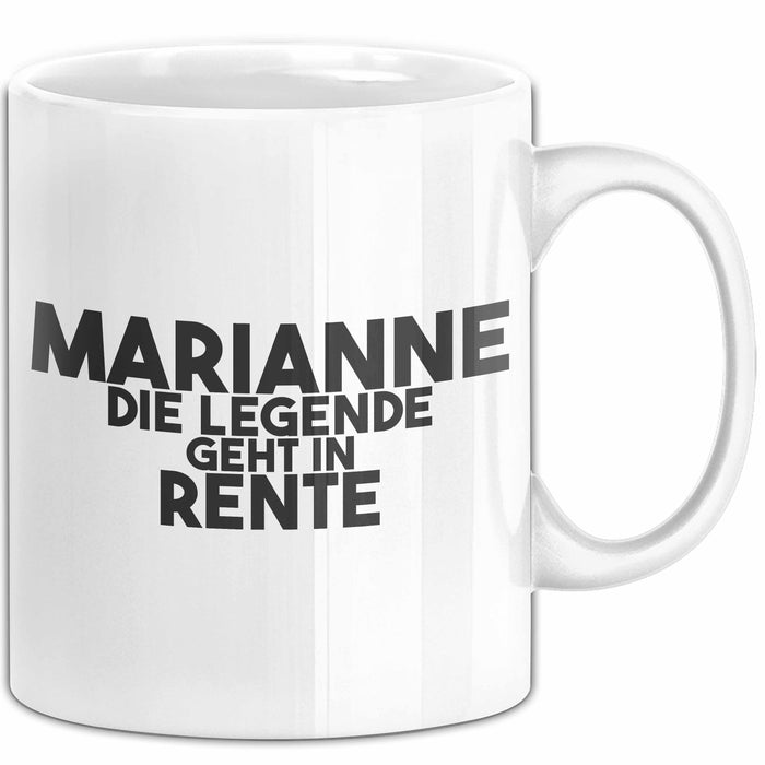 Marianne Tasse Marianne – Die Legende Geht In Rente Geschenk