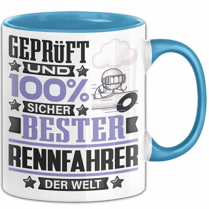 Rennfahrer Geschenk Lustiger Spruch für Rennfahrer Geschenkidee Bester Rennfahrer Der Welt Blau Trendation