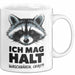 Waschbär Tierliebhaber Tasse Geschenk Lustige Geschenkidee Spruch Ich Mag Halt Waschbären Ok Weiß Trendation