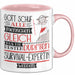 Survival-Expertin Geschenk Becher Tasse Gott Schuf Alle Menschen Gleich Nur Die Besten Durfeten Survival-Expertin Werden Geschenkidee Lustig Rosa Trendation