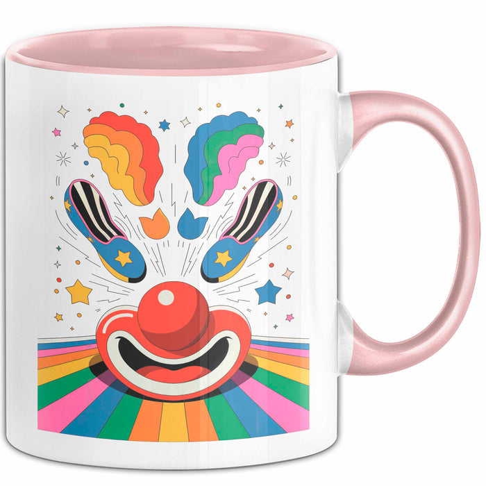 Clown Tasse Geschenk Lustige Geschenkidee Spruch Für Zirkus Humor Liebhaber Rosa Trendation