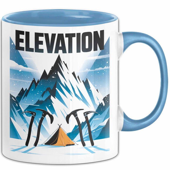 Bergsteiger Tasse Geschenk Lustige Geschenkidee Spruch Für Höhen Liebhaber Blau Trendation