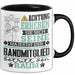 Bandmitglied Geschenk Tasse Lustiger Spruch Erheben Sie Sich Der Bandmitglied Betritt den Raum Schwarz Trendation
