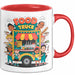 Strassen Food Liebhaber Tasse Geschenkidee für Foodtruck Fan Rot Trendation