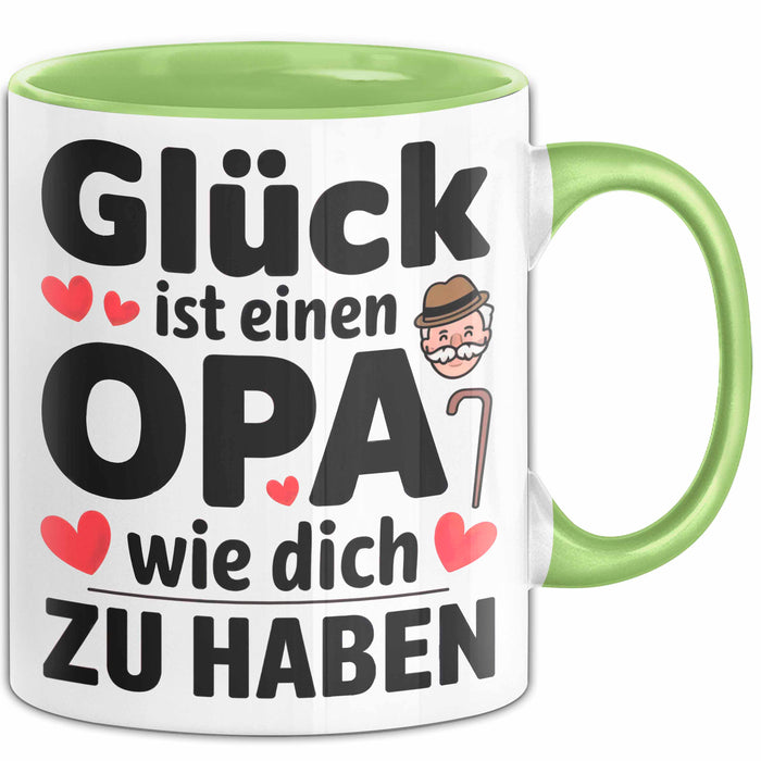 Opa Tasse Geschenkidee Für Einen Großvater Wie Dich Grün Trendation