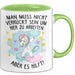 Office Arbeitskollege Einhorn Tasse Geschenk Lustige Geschenkidee Spruch Man Muss Nicht Verrückt Sein Um Hier Zu Arbeiten Aber Es Hilft Grün Trendation