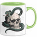 Reptilienhalter Tasse Geschenkidee Echsen Schlangenliebhaber Geschenkidee Lustig Grün Trendation