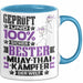 Muay-Thai-Kämpfer Geschenk Lustiger Spruch für Muay-Thai-Kämpfer Geschenkidee Bester Muay-Thai-Kämpfer Der Welt Blau Trendation